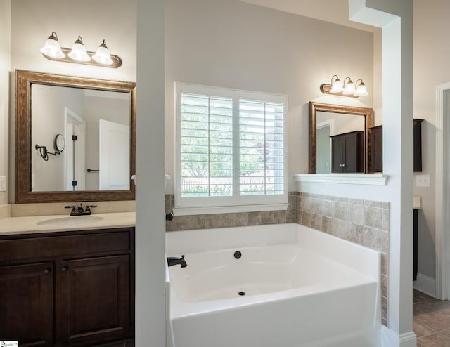 215 Wando Way, Greer, SC 29650 - full bathroom featuring a garden tub and vanity