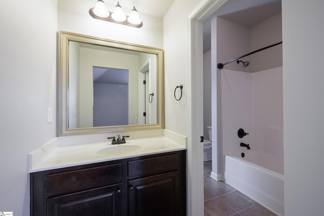 215 Wando Way, Greer, SC 29650 - bathroom featuring vanity, tile patterned flooring, and bathtub / shower combination
