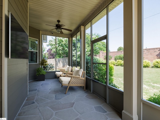 215 Wando Way, Greer, SC 29650 - sunroom with ceiling fan