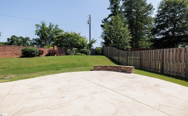 215 Wando Way, Greer, SC 29650 - fenced backyard featuring a patio area