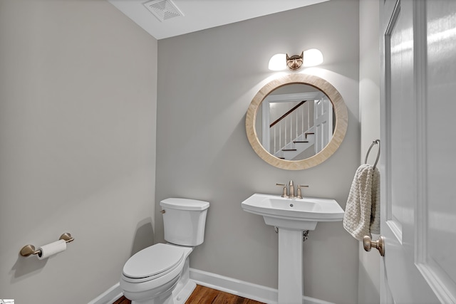 111 Brandon Way, Simpsonville, SC 29681 - half bathroom with toilet and wood finished floors