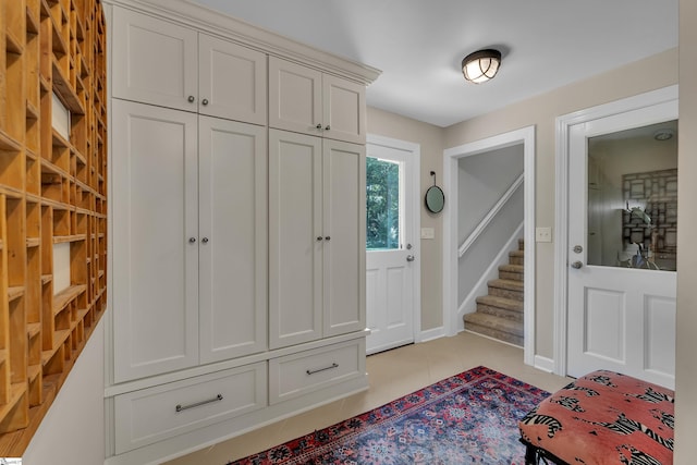 111 Brandon Way, Simpsonville, SC 29681 - entrance foyer featuring stairway and light tile patterned flooring