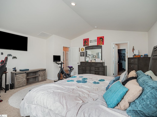 126 Blue Springs Way, Simpsonville, SC 29680 - carpeted bedroom with vaulted ceiling