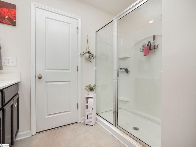126 Blue Springs Way, Simpsonville, SC 29680 - full bathroom featuring a stall shower and vanity