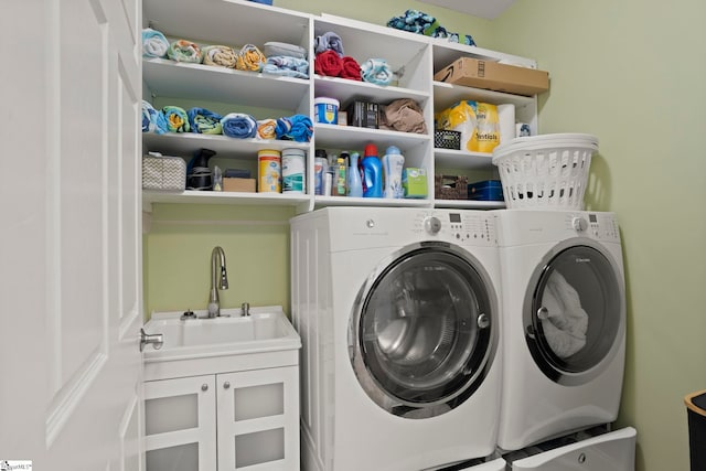 6 Mandarin Cir, Taylors, SC 29687 - laundry area featuring washing machine and dryer and cabinet space
