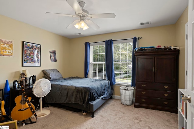 6 Mandarin Cir, Taylors, SC 29687 - bedroom with light carpet and ceiling fan