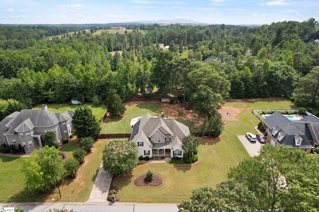 6 Mandarin Cir, Taylors, SC 29687 - bird's eye view of a heavily wooded area