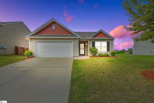 259 Millen Dr, Woodruff, SC 29388 - view of front of home featuring an attached garage and concrete driveway