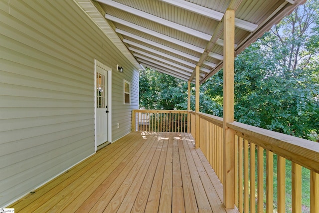 1231 Apalache St, Greer, SC 29651 - view of wooden terrace