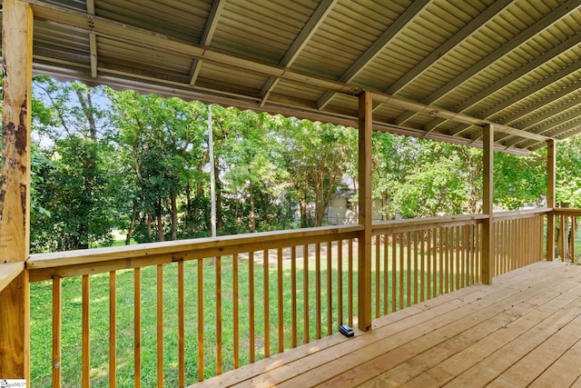 1231 Apalache St, Greer, SC 29651 - wooden deck with a lawn