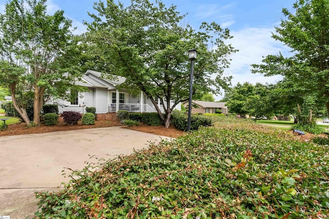 217 Devenger Rd, Greer, SC 29650 - view of property hidden behind natural elements featuring a porch