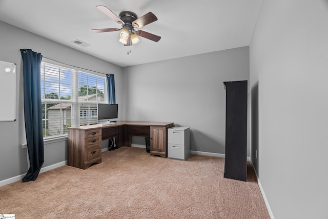 626 Duncan Station Dr, Duncan, SC 29334 - unfurnished office featuring ceiling fan and light carpet