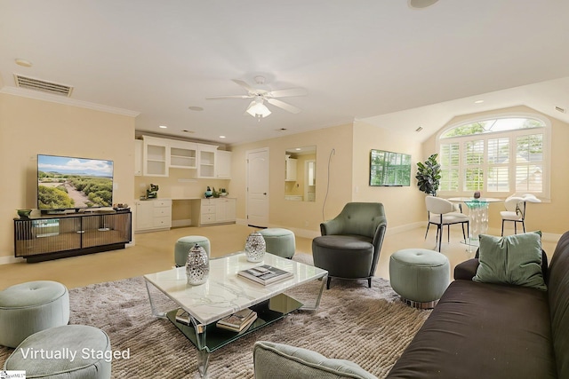 3 Henson Pl, Greer, SC 29650 - living room with a ceiling fan and recessed lighting