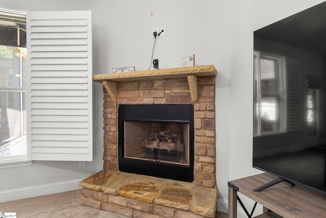 505 E Czardas Way, Woodruff, SC 29375 - detailed view of baseboards and a fireplace