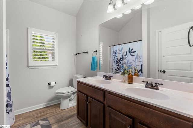 505 E Czardas Way, Woodruff, SC 29375 - full bathroom featuring double vanity, wood finished floors, and a shower with curtain