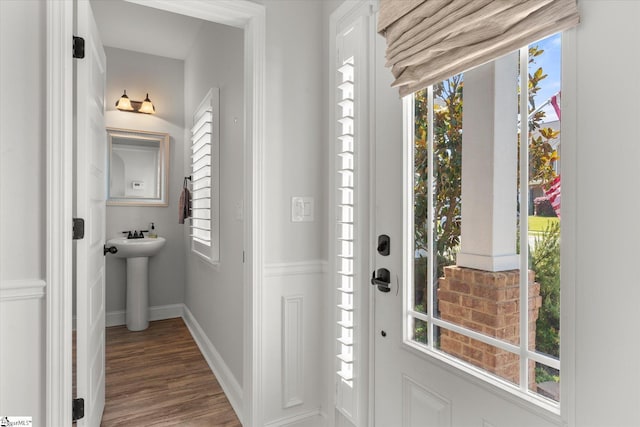 505 E Czardas Way, Woodruff, SC 29375 - entryway with plenty of natural light and wood finished floors