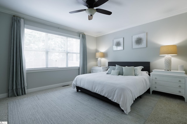 101 Stonewash Way, Greer, SC 29650 - carpeted bedroom featuring ornamental molding and ceiling fan