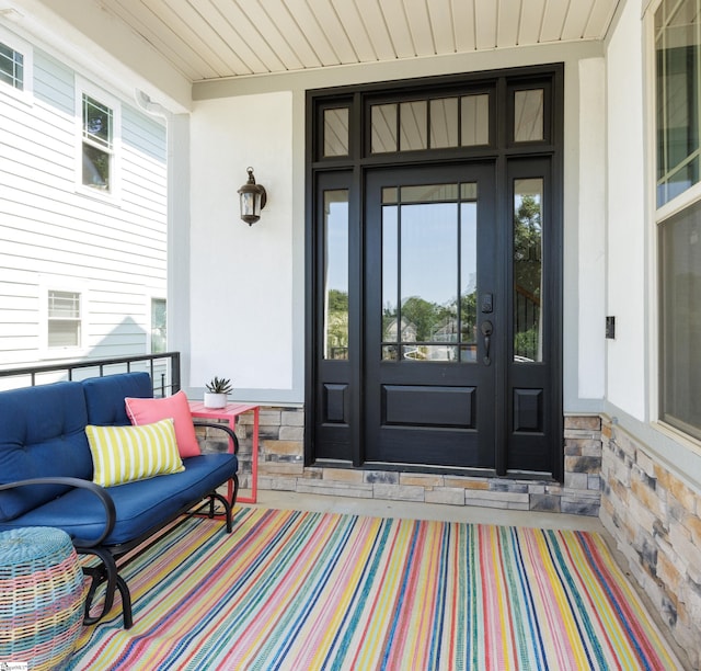 101 Stonewash Way, Greer, SC 29650 - property entrance with covered porch and stucco siding