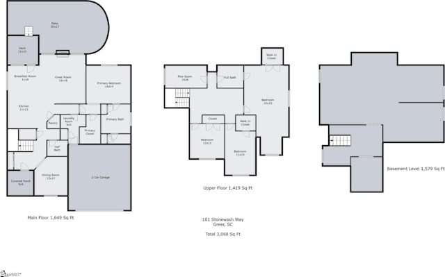 101 Stonewash Way, Greer, SC 29650 - view of room layout
