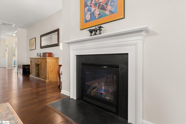 710 Westwood Rd, Lyman, SC 29365 - detailed view of wood finished floors and a glass covered fireplace