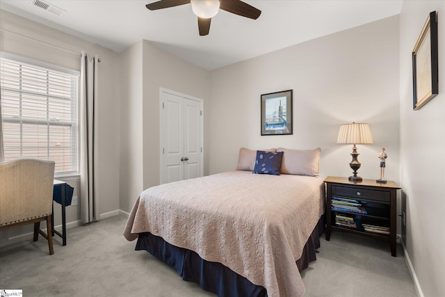 710 Westwood Rd, Lyman, SC 29365 - carpeted bedroom featuring baseboards and ceiling fan