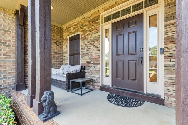 911 Devenger Rd, Greer, SC 29650 - entrance to property featuring covered porch