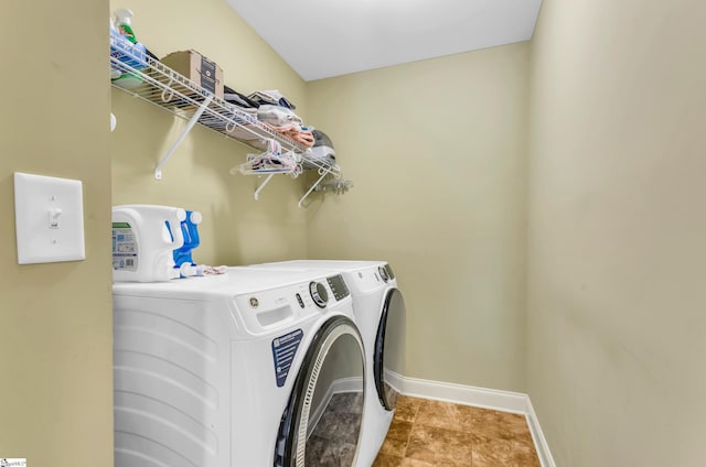 911 Devenger Rd, Greer, SC 29650 - laundry room with washer and dryer and baseboards