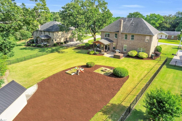 911 Devenger Rd, Greer, SC 29650 - fenced backyard with a patio area