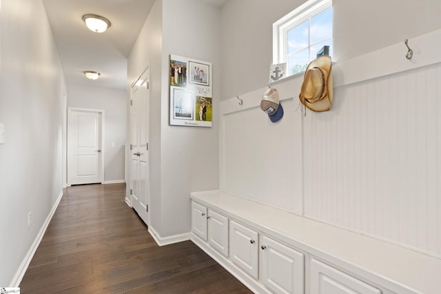 430 Cloverland Ln, Duncan, SC 29334 - mudroom with dark wood finished floors and baseboards