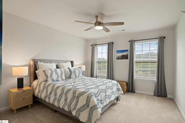 430 Cloverland Ln, Duncan, SC 29334 - carpeted bedroom with baseboards and ceiling fan