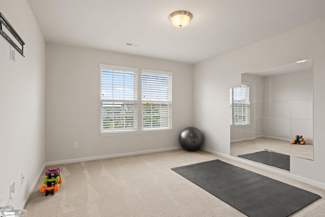 430 Cloverland Ln, Duncan, SC 29334 - exercise room featuring carpet