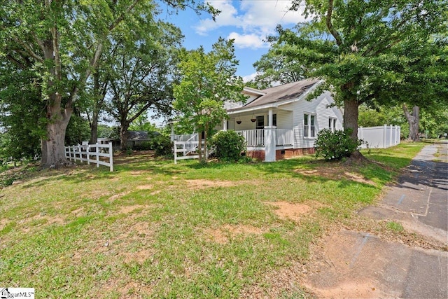 313 S Georgia Ave, Chesnee, SC 29323 - view of yard with a porch