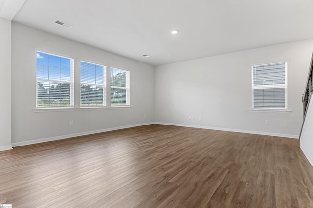 125 Magnolia St, Reidville, SC 29388 - unfurnished room with wood finished floors and recessed lighting