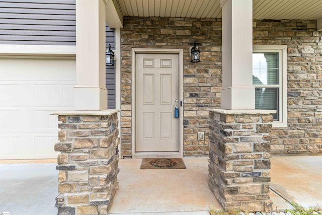177 Viewmont Dr, Duncan, SC 29334 - property entrance with a porch and stone siding