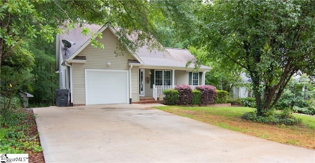 124 Grand Oak Dr, Pendleton, SC 29670 - view of front facade with a porch, an attached garage, and driveway