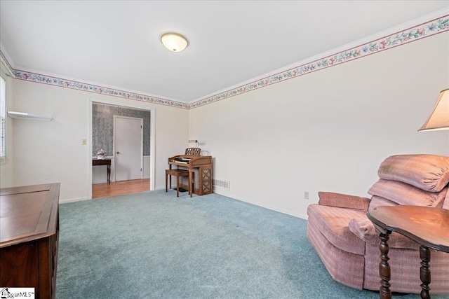 200 Camille St, Easley, SC 29642 - sitting room with carpet floors and baseboards
