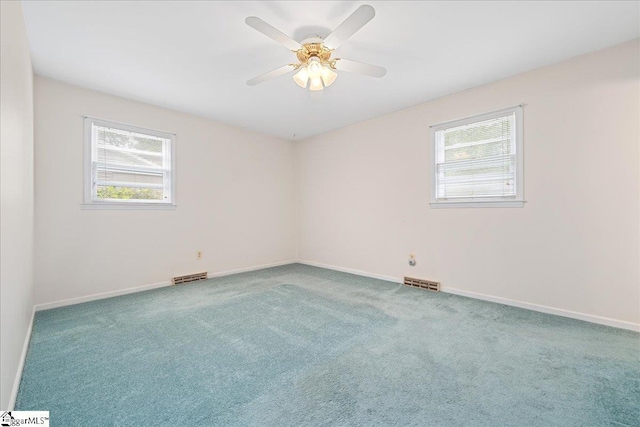 200 Camille St, Easley, SC 29642 - carpeted spare room featuring baseboards and a ceiling fan