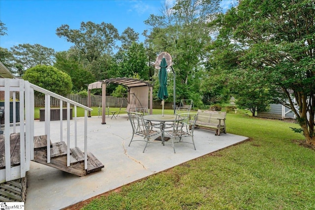 200 Camille St, Easley, SC 29642 - view of patio with a pergola