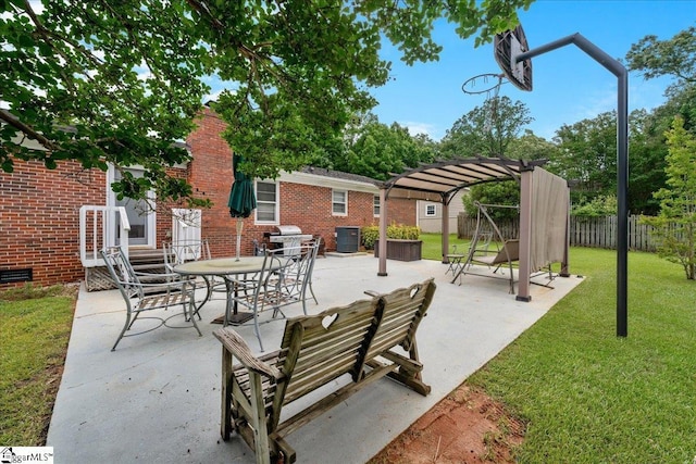 200 Camille St, Easley, SC 29642 - view of patio with a pergola and area for grilling