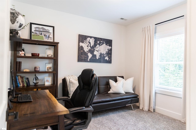 140 Holmes Dr, Spartanburg, SC 29303 - home office with carpet flooring and baseboards