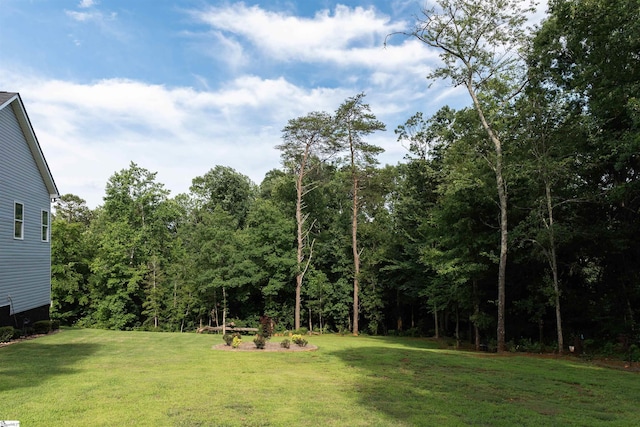140 Holmes Dr, Spartanburg, SC 29303 - view of grassy yard with a forest view