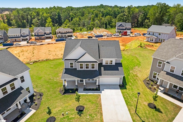 913 Wild Pine Ct, Duncan, SC 29334 - aerial view of residential area with a heavily wooded area
