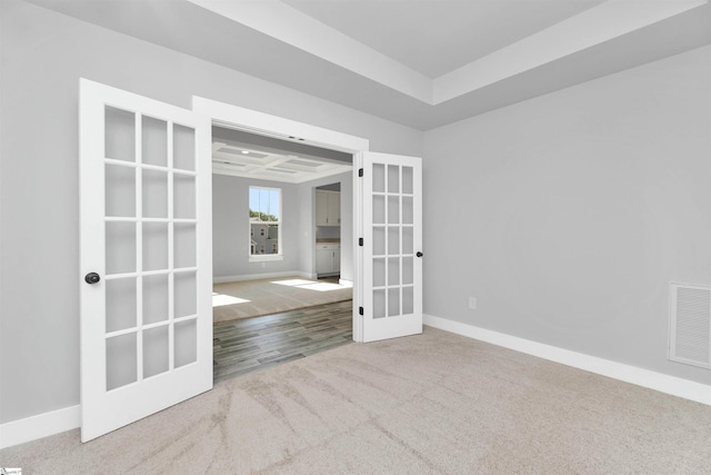 913 Wild Pine Ct, Duncan, SC 29334 - unfurnished room featuring french doors and carpet flooring