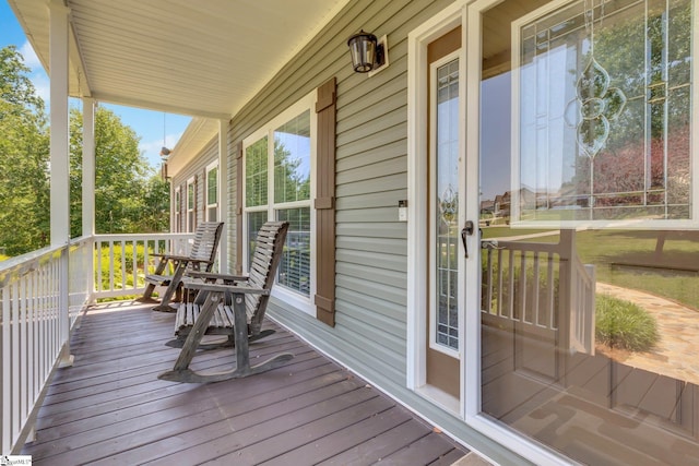 1893 Lake Cunningham Rd, Greer, SC 29651 - view of wooden porch