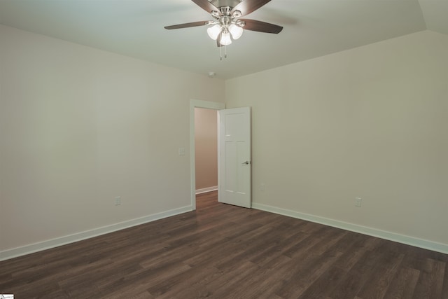 18003 Clermont Cir, Seneca, SC 29678 - spare room featuring dark wood-style flooring and a ceiling fan