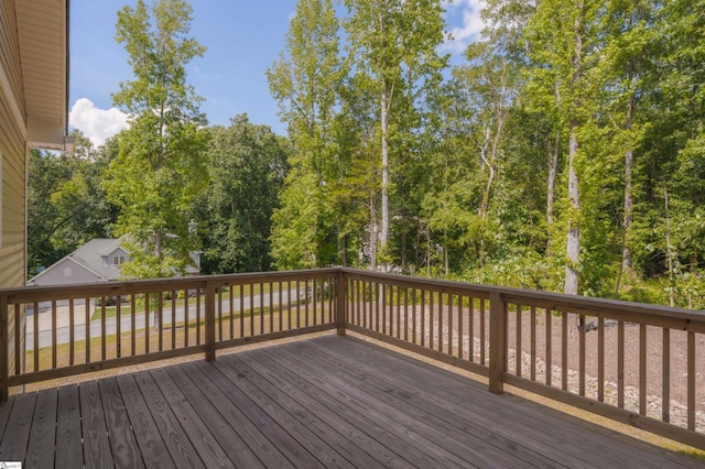 18003 Clermont Cir, Seneca, SC 29678 - deck with view of wooded area