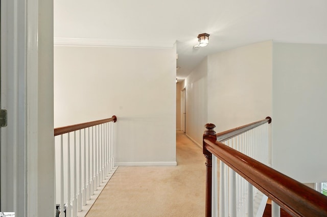 108 Myrtle Way, Greer, SC 29650 - hallway featuring an upstairs landing and light carpet
