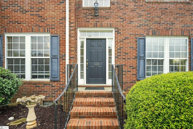 108 Myrtle Way, Greer, SC 29650 - entrance to property with brick siding