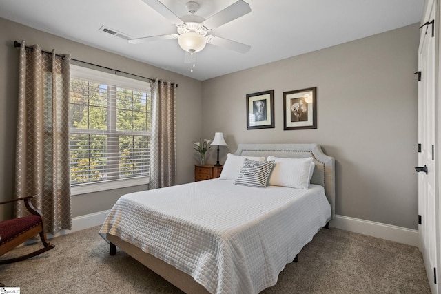 203 Piper Glen Ln, Inman, SC 29349 - bedroom featuring carpet floors and ceiling fan