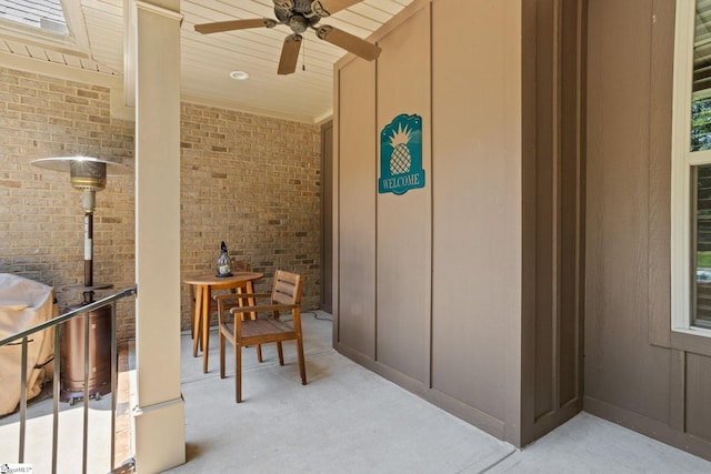 203 Piper Glen Ln, Inman, SC 29349 - view of patio with ceiling fan